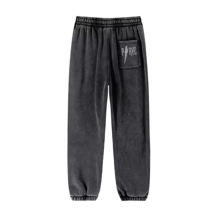 P Angel faded black studded sweatsuit